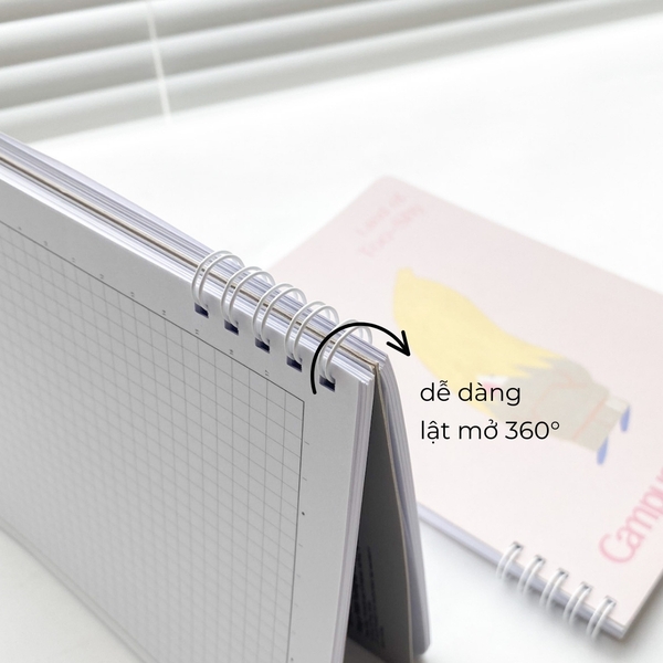 Sổ lò xo A5 kẻ ngang 160 trang Netizen - Crabit x Kokuyo - Land of Too-Shy