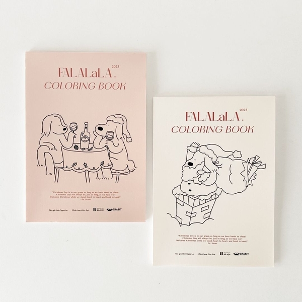 Sổ tô màu bút marker Falalala chủ đề lễ hội, giáng sinh