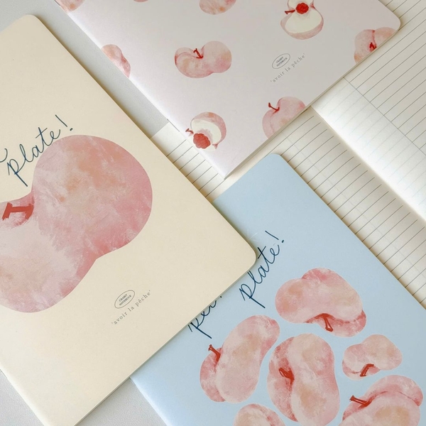 Combo 3 Vở kẻ ngang 80 trang - Peach Pocket