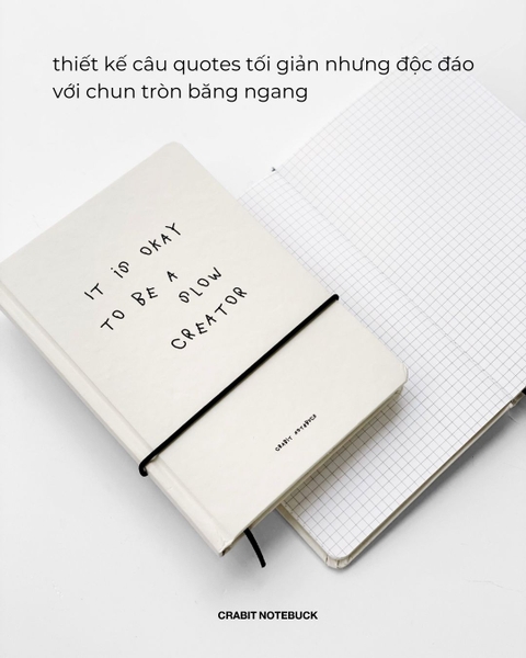 Sổ tay A5 grid 130gsm 110 trang A Few Notes - It's Okay To Be A Slow Creator