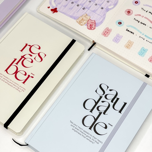 Sổ grid A5 130gsm 110 trang Obscure Feeling - Xanh