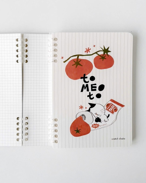 Sổ còng a5 slim binder 100gsm grid - Tomeoto Paste