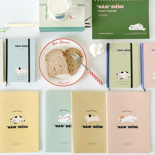 Vở grid 120 trang - "Nàm" Biếng Hải cẩu