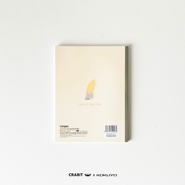 Vở A5 grid 96 trang Bananeet - Crabit x Kokuyo - Land of Too-Shy