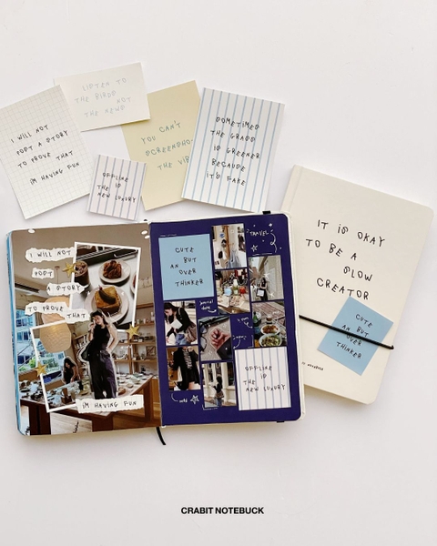 Sổ tay A5 grid 130gsm 110 trang A Few Notes - It's Okay To Be A Slow Creator