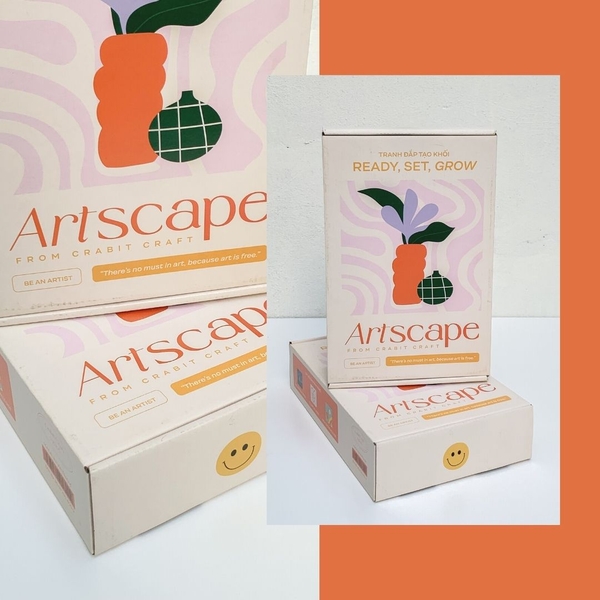 Bộ tranh đắp màu nổi - Always keep growing