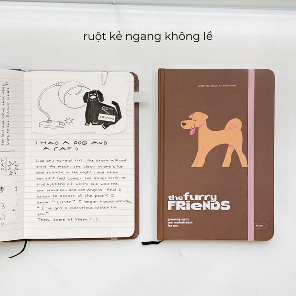 Sổ tay bỏ túi kẻ ngang The Furry Friends Crabit x SGT - Kiến