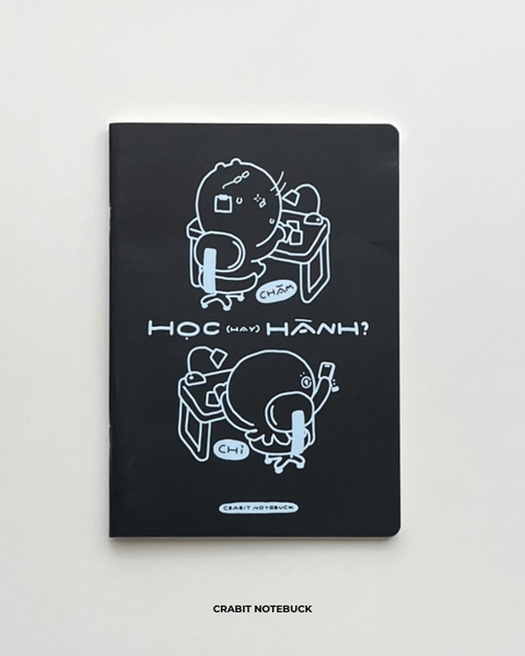 Vở kẻ ngang 100 trang 80gsm Chăm chỉ - Học hành đen