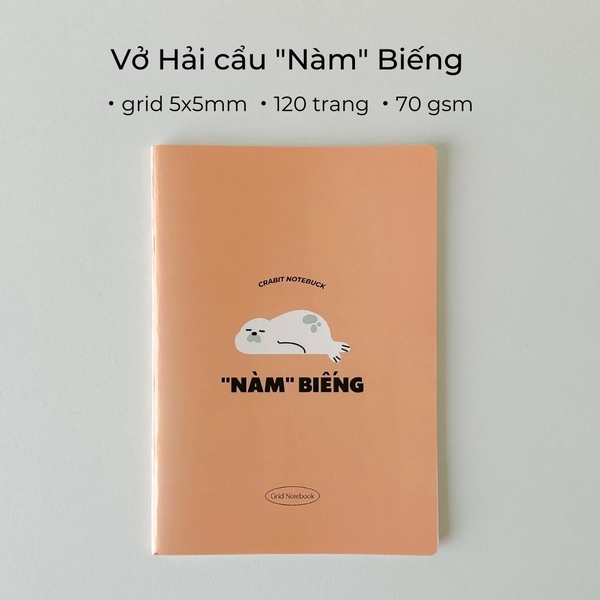 Vở grid 120 trang "Nàm" Biếng
