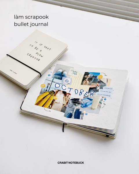 Sổ tay A5 grid 130gsm 110 trang A Few Notes - It's Okay To Be A Slow Creator