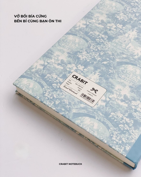 Vở bìa cứng 300 trang kẻ ngang 70gsm Nơ - Rừng Xanh