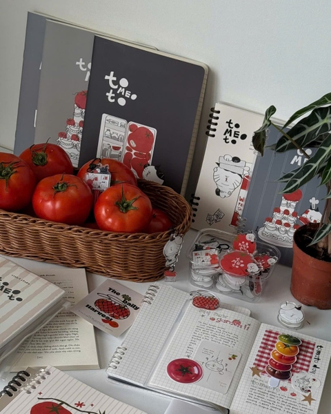 Combo 3 Vở kẻ ngang chấm 100 trang 80gsm Tomeoto