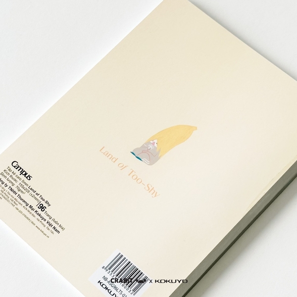 Vở A5 grid 96 trang Bananeet - Crabit x Kokuyo - Land of Too-Shy