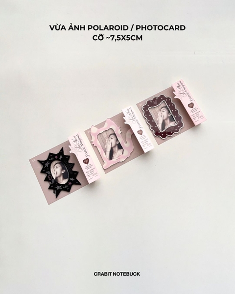 Khung ảnh nam châm polaroid Chấm bi