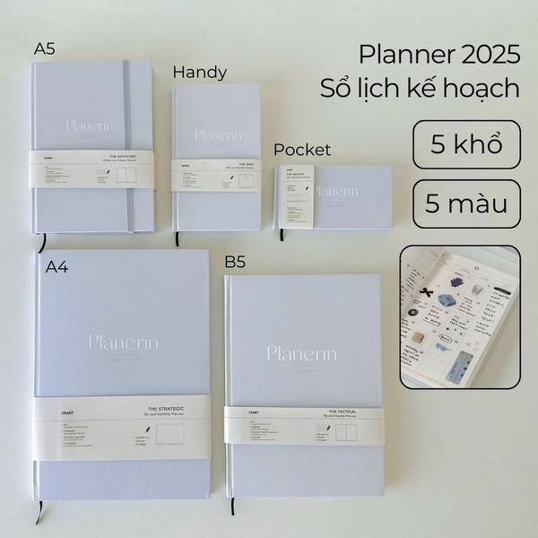 Sổ lịch Planner 2025 A4 Monthly Plan - 14 Months