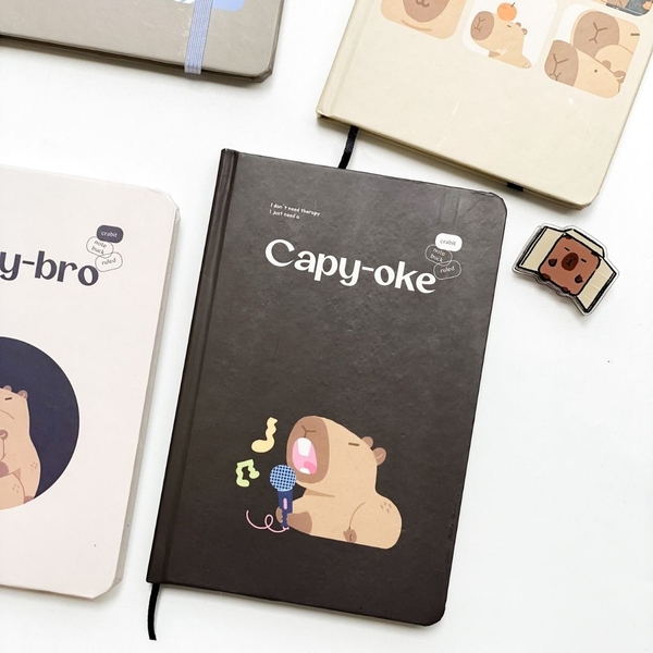 Sổ kẻ ngang bỏ túi Crabit Capybara Life Collection - Capy-oke