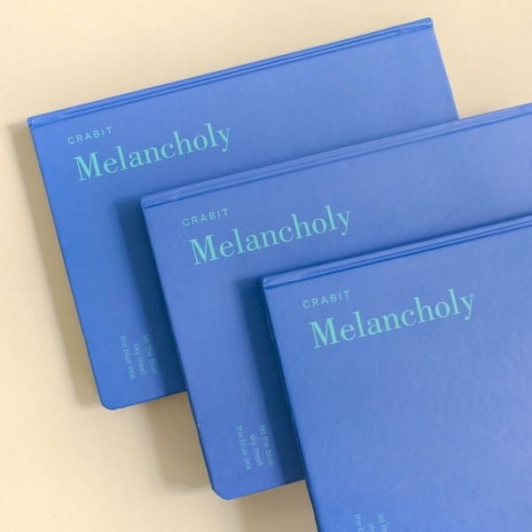 Sổ tay trơn Moodbook Collection - Melancholy Xanh dương