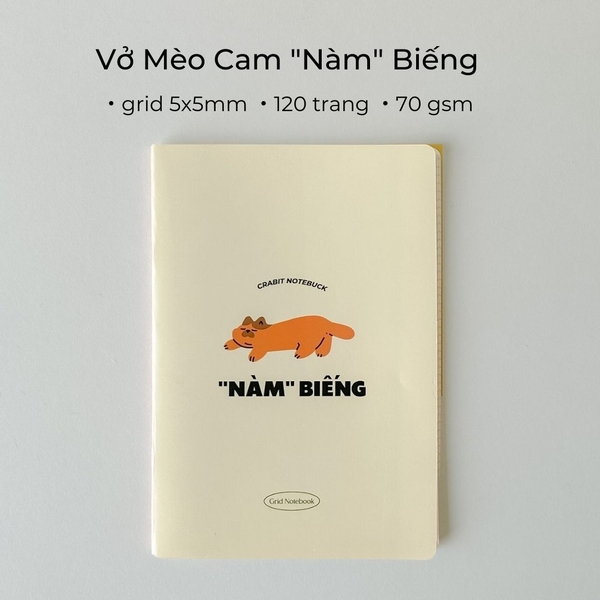 Vở grid 120 trang "Nàm" Biếng