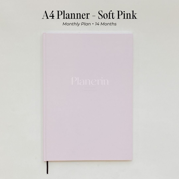 Sổ lịch Planner 2025 A4 Monthly Plan - 14 Months