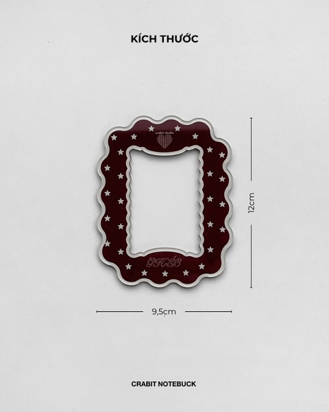 Khung ảnh nam châm polaroid Chấm bi