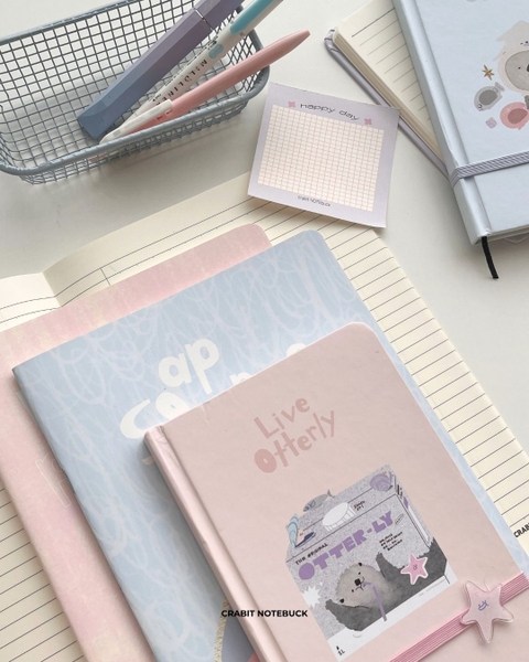 Sổ tay bỏ túi kẻ ngang 180 trang 70gsm Otter - Sữa hộp