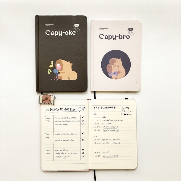 Sổ kẻ ngang bỏ túi Crabit Capybara Life Collection - Capy-oke