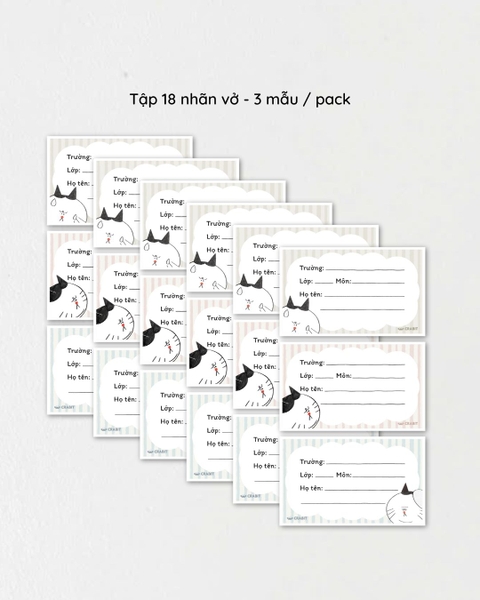 Tập 18 nhãn vở Crabit - Tomeoto