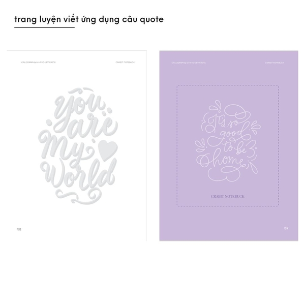 Sổ luyện viết Modern Calligraphy & Handwriting cho người mới bắt đầu