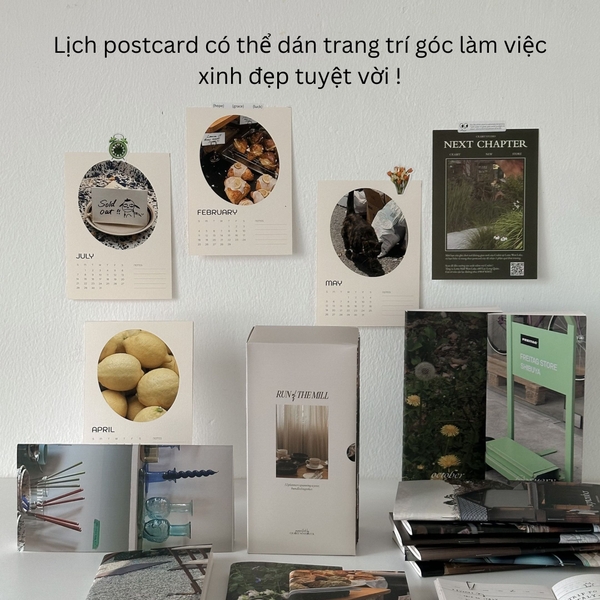 Lịch 2024 kèm chân standee để bàn