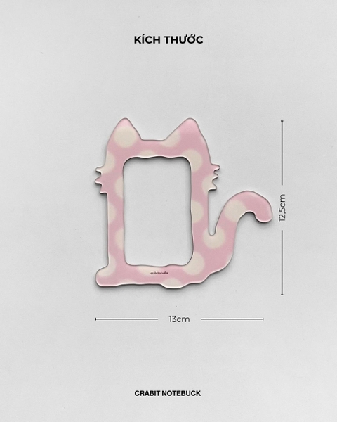 Khung ảnh nam châm polaroid Chấm bi