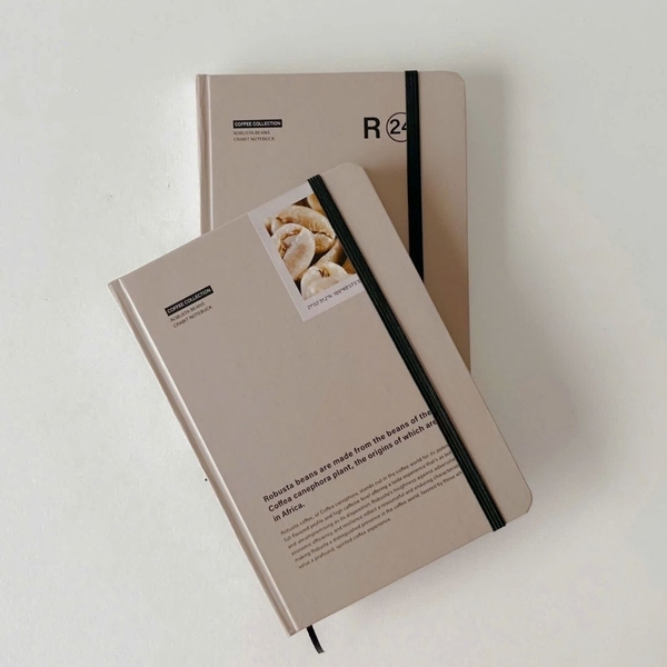 Sổ tay A5 dot 130gsm Crabit Coffee Beans - Robusta