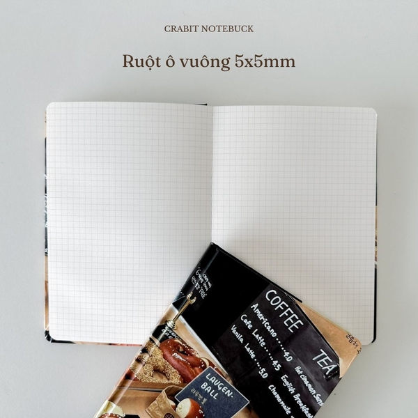 Sổ tay A5 grid 130gsm Moment Collection - Bánh vòng