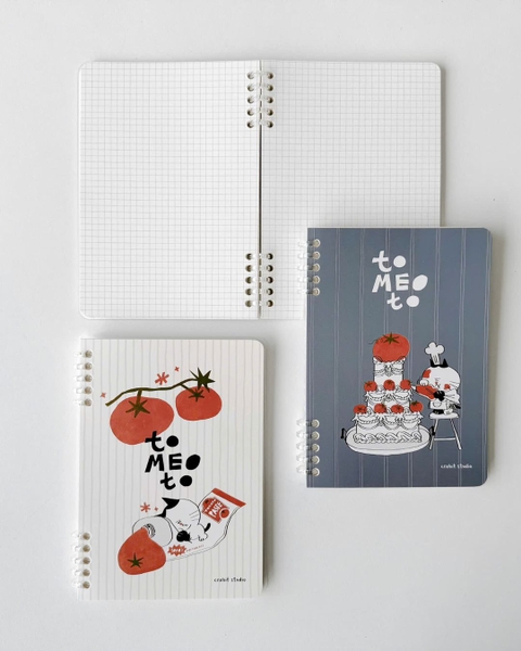 Sổ còng a5 slim binder 100gsm grid - Tomeoto Paste