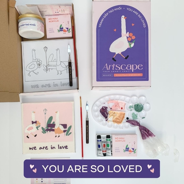 Bộ tranh đắp màu nổi - You are so loved