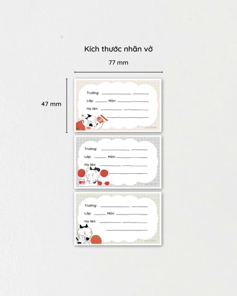 Tập 18 nhãn vở Crabit - Tomeoto