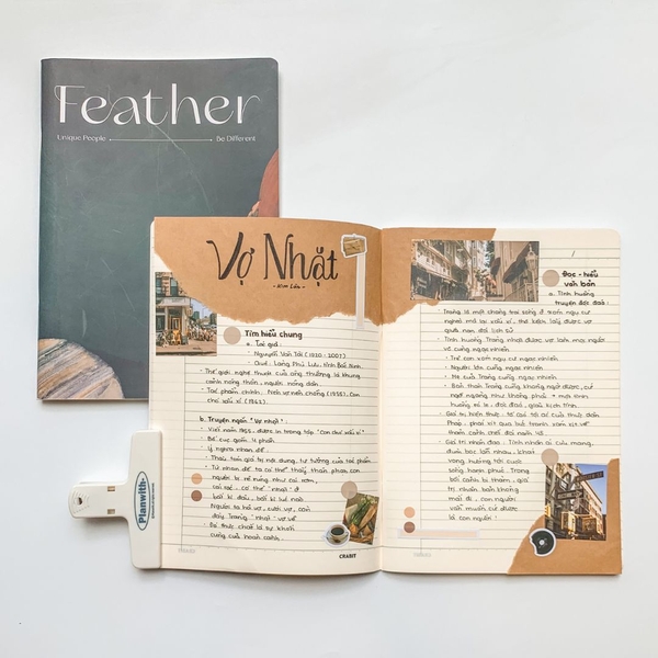 Vở kẻ ngang 120 trang Feather Xanh