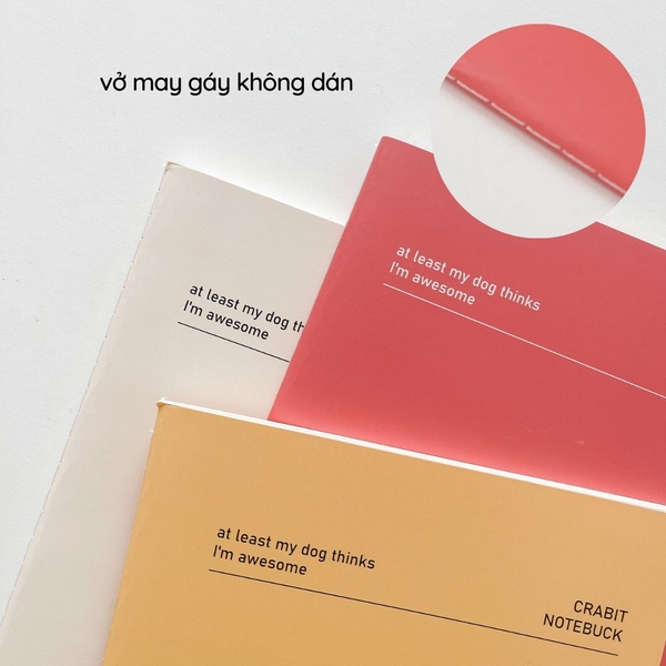 Vở kẻ ngang may gáy 80 trang 100gsm Buddy - Pillow