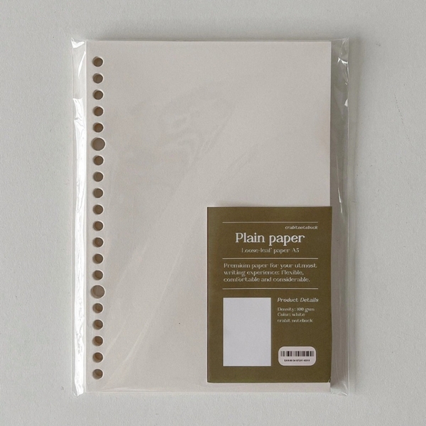 Tập giấy ruột sổ còng A5 ghi chép 20 lỗ