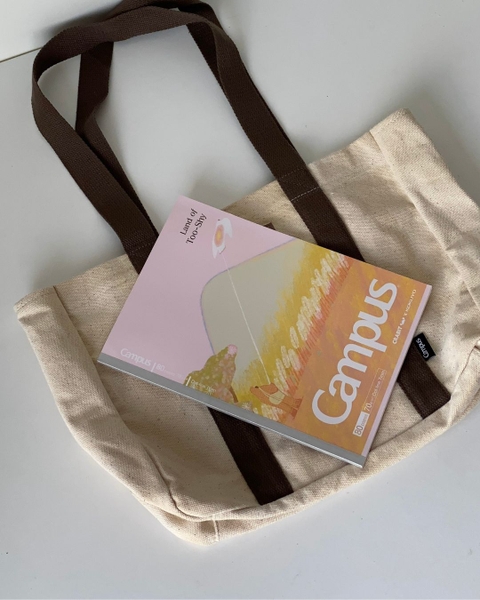 Vở kẻ ngang chấm 80 trang B5 giấy Nhật Crabit x Kokuyo Land of Too-Shy 2 -  Thỏ Picnic