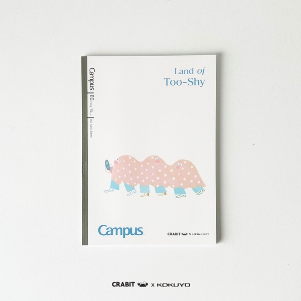 Vở B5 grid 80 trang Netizen - Crabit x Kokuyo - Land of Too-Shy