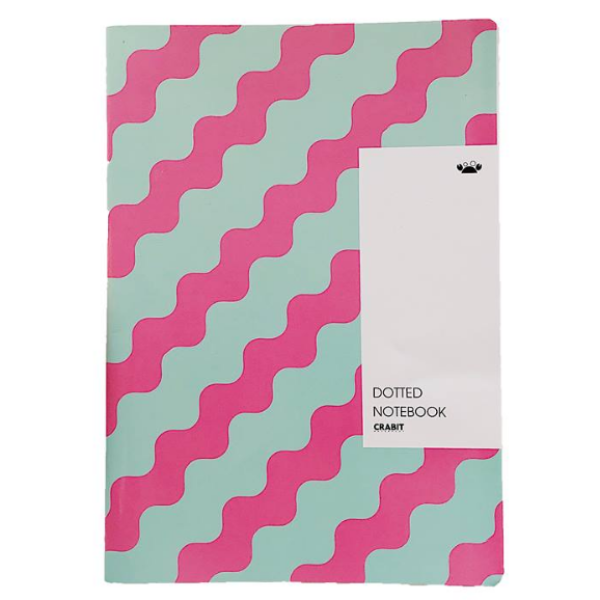 Vở kẻ dot - Xanh lá sóng hồng