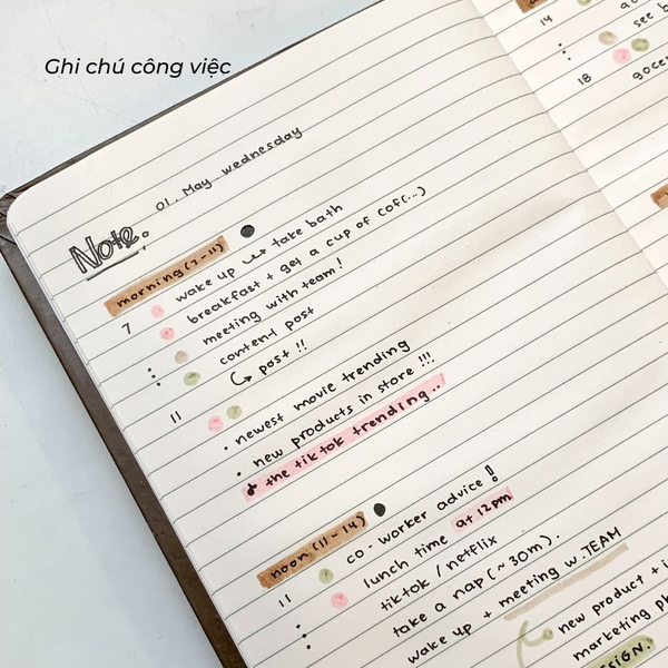 Sổ kẻ ngang 180 trang 100gsm Office Rule Olive