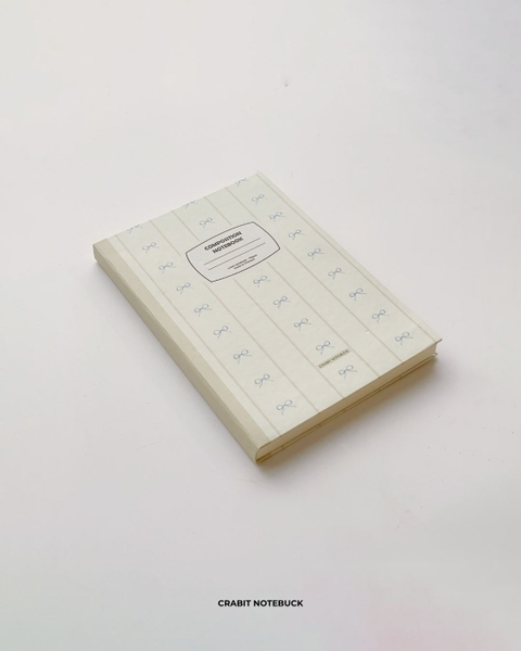 Vở bìa cứng 300 trang kẻ ngang 70gsm Nơ - Nơ Xanh