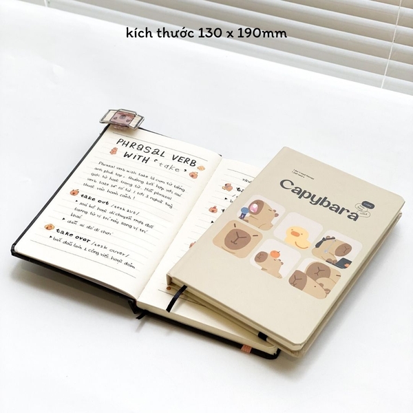 Sổ kẻ ngang bỏ túi Crabit Capybara Life Collection - Capybara Life