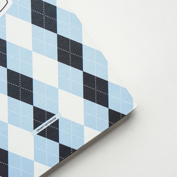 Vở dot 140 trang 100gsm Composition Gingham (tặng kèm sticker) - Quả trám xanh