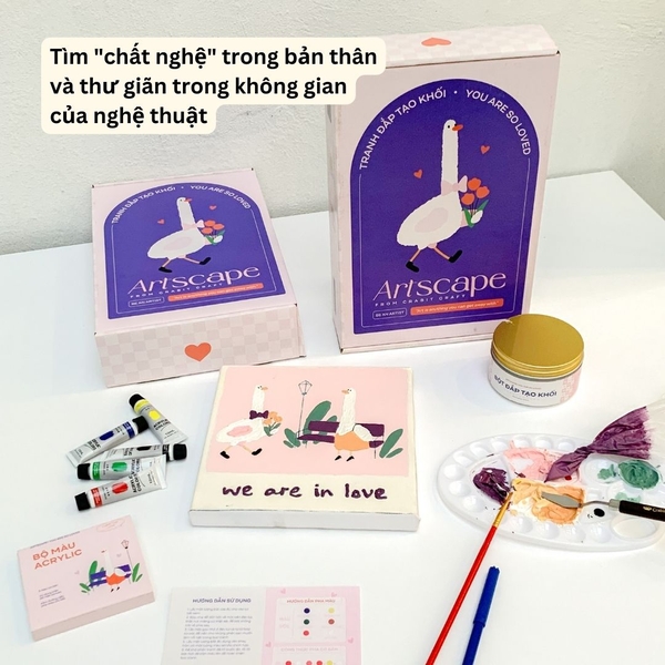 Bộ tranh đắp màu nổi - You are so loved