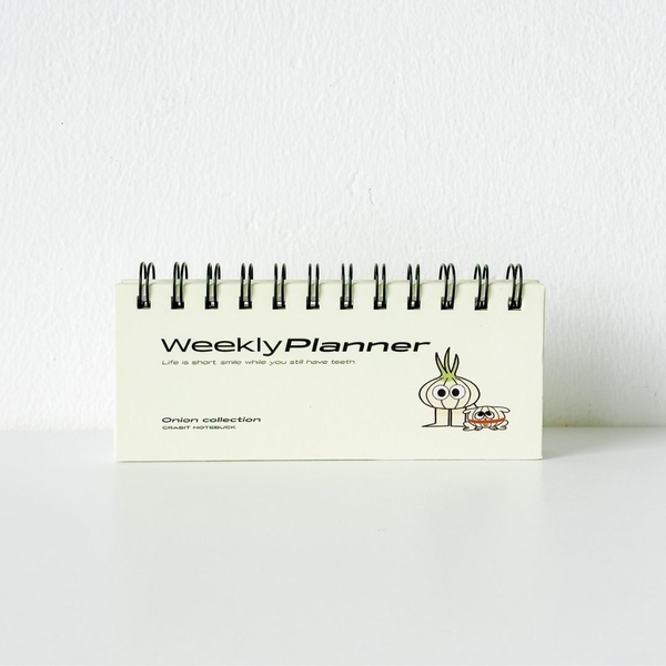 Sổ lịch tuần lò xo mini - Onion Hành và Pet