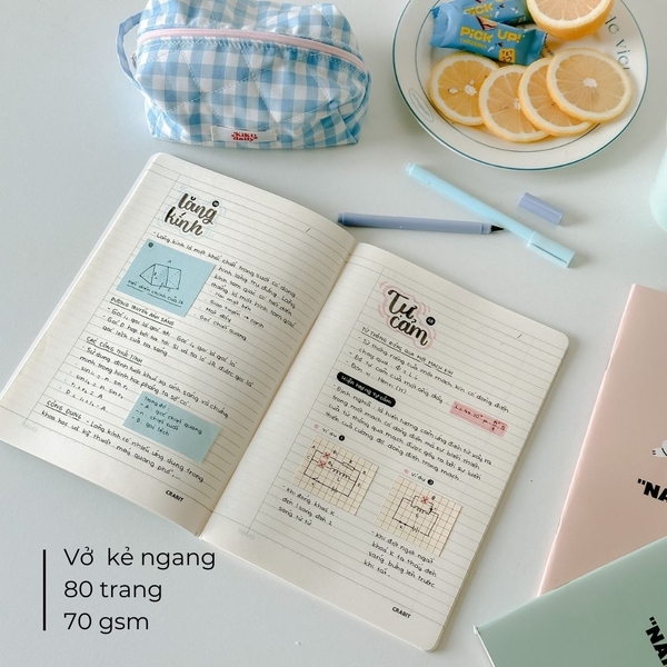 Vở kẻ ngang 80 trang - Nàm biếng Mèo Trắng