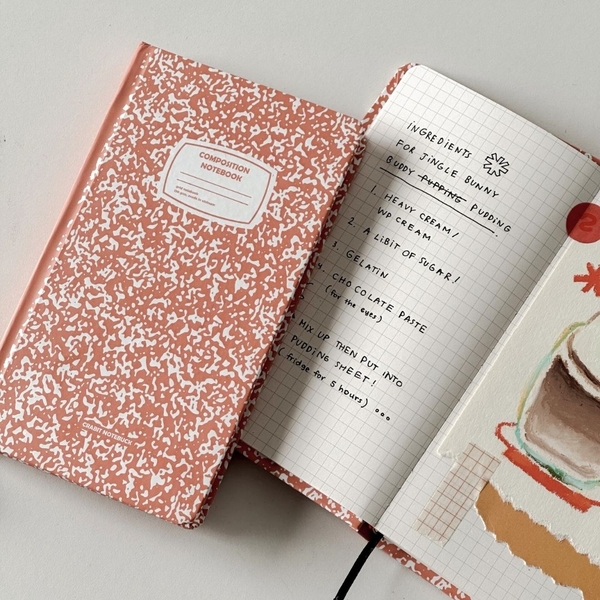 Sổ grid handy 140 trang 130gsm Crabit Composition Collection