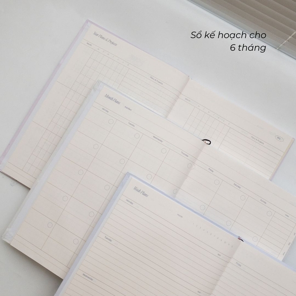 Sổ lịch Planner 2025 - Size B5 - 6 Months